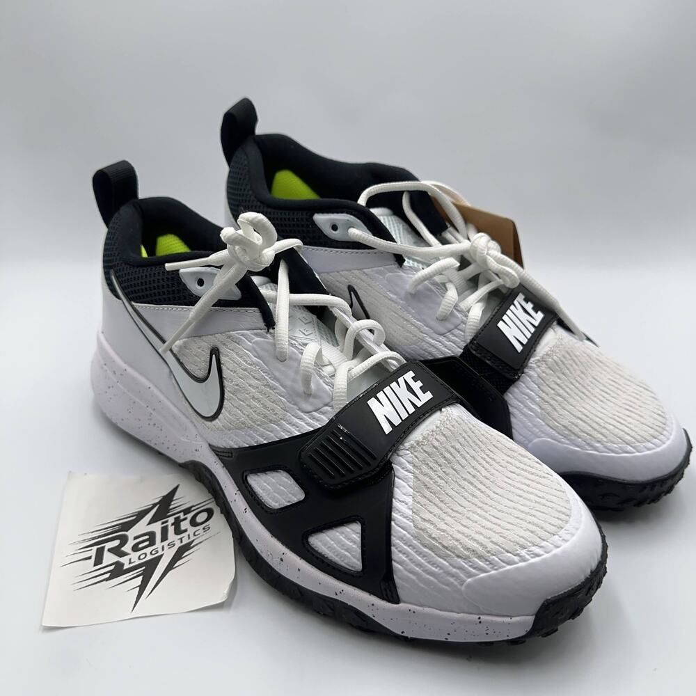 Mens Size 10.5 Nike Baseball Shoes Air Zoom Diamond Elite Turf White DZ0503-104